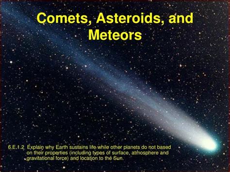 Ppt Comets Asteroids And Meteors Powerpoint Presentation Free Download Id 5305236