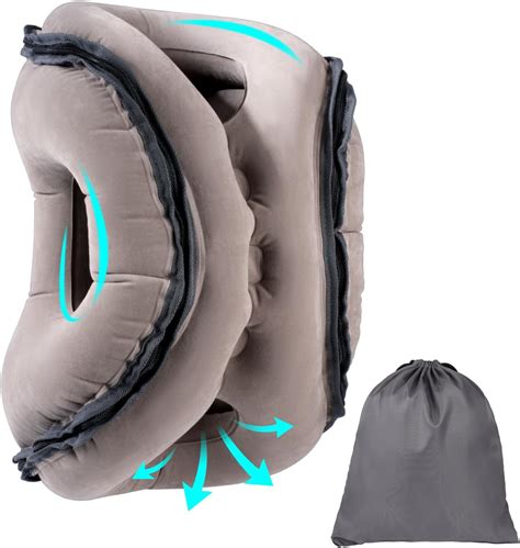 Inflatable Travel Pillow Airplane Neck Support Pillow Sleeping Travel