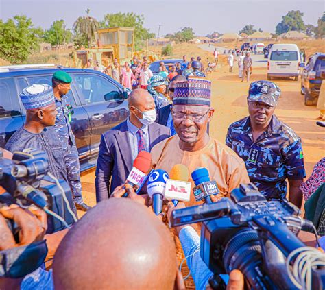 His Excellency Engr Abdullahi A Sule Inspects Gudi Moroa Road