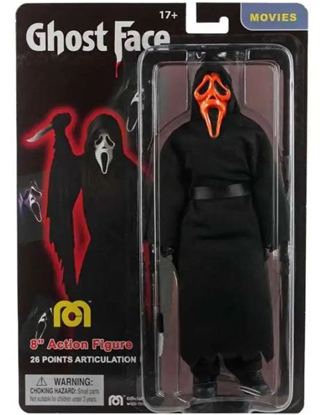 Scream Ghost Face 8 Action Figure ORANGE MASK Mego Corp - ToyWiz