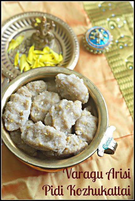 Varagu Arisi Pidi Kozhukattai Kudo Millet Sweet Pidi Kozhukattai