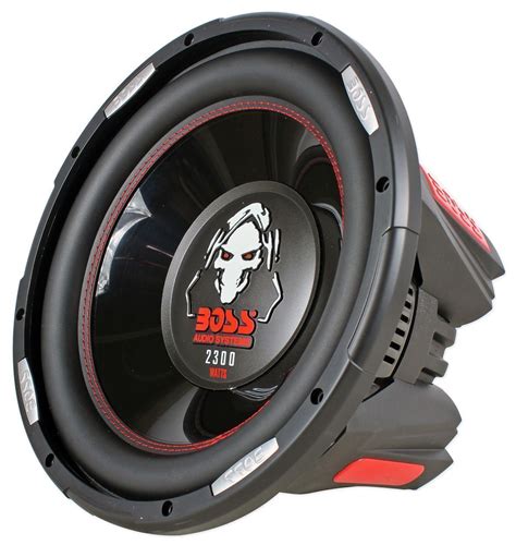 Boss P126DVC PHANTOM 12 2300 Watt Dual 4 Ohm Voice Coil Car Subwoofer