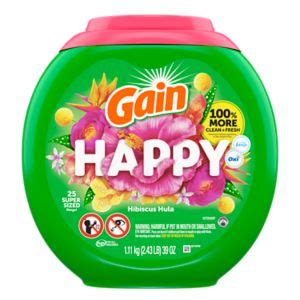 Gain Super Flings Laundry Detergent Happy Hibiscus Hula Ct