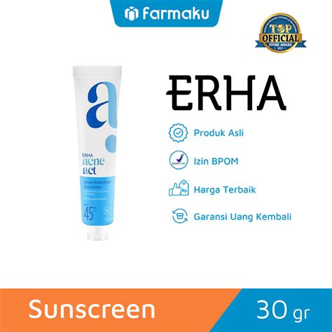 Erha Acneact Acne Protection Sunscreen SPF 45 PA 30 Gr Farmaku