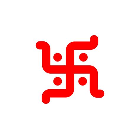 Hindu holy Swastika vector symbol. Red swastika icon. 20291537 Vector ...