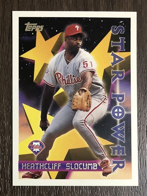 1996 Topps Heathcliff Slocumb 11 Philadelphia Phillies Star Power