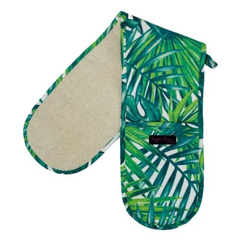 Lime Green Botanicals Oven Gloves Ragged Rose