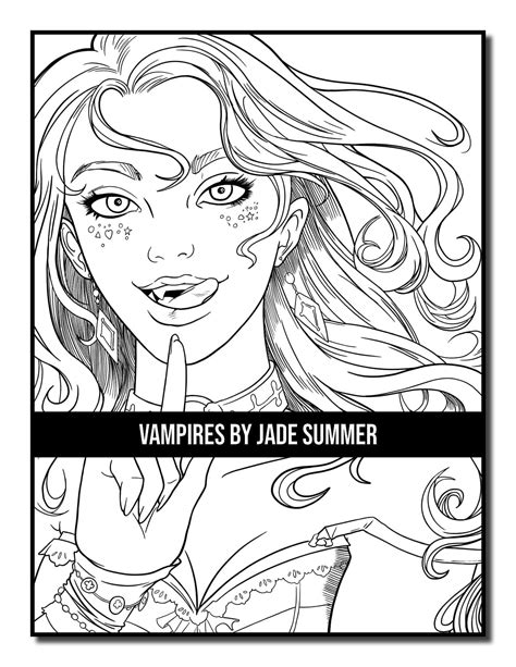 Vampire Coloring Pages For Adults