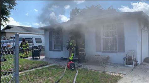 Firefighter Taken To The Hospital After Battling House Fire