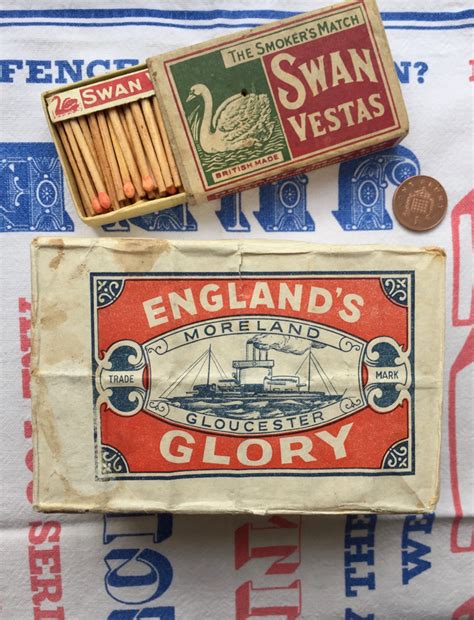 England’s Glory matches, vintage unopened pack of 12 boxes & a large ...