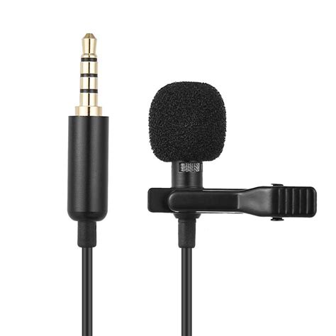 Andoer Ey A Mini Portable Clip On Lapel Lavalier Condenser Mic Wired