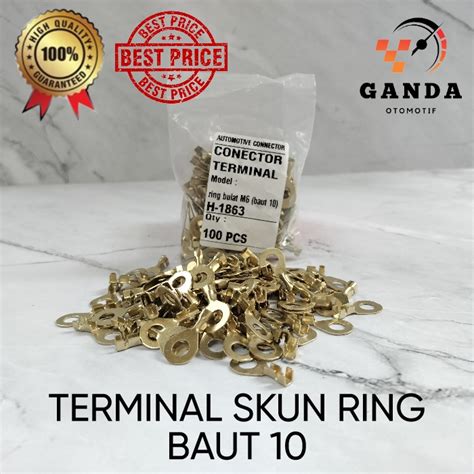 Jual Terminal Skun Bulat Ring M Skun Bulat Aki M Baut Pcs