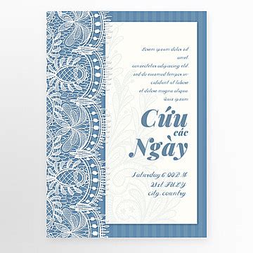 10+ Awesome White lace wedding invitation Template Collection-Pngtree