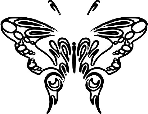 Aztec Butterfly Coloring Page