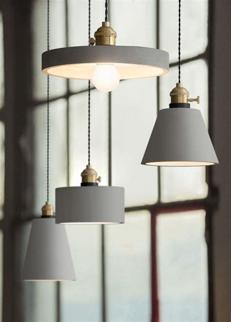 Concrete Vasa Minimalist Pendant Light