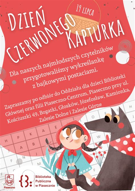 Dzień Czerwonego Kapturka Biblioteka Publiczna w Piasecznie