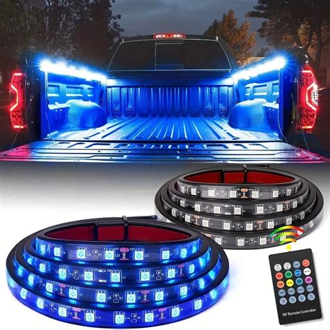 2PCS 60 Inch RGB Color Truck Bed Light Strip Kit Decorative For Cargo