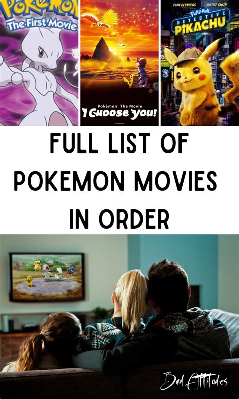 full list of pokemon movies in order Pokemon Video Games, Pokemon ...