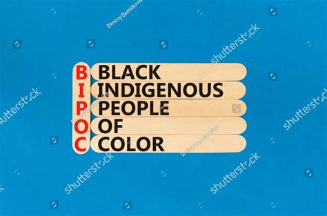 Bipoc Black Indigenous People Of Color Symbol Concept Words Bipoc