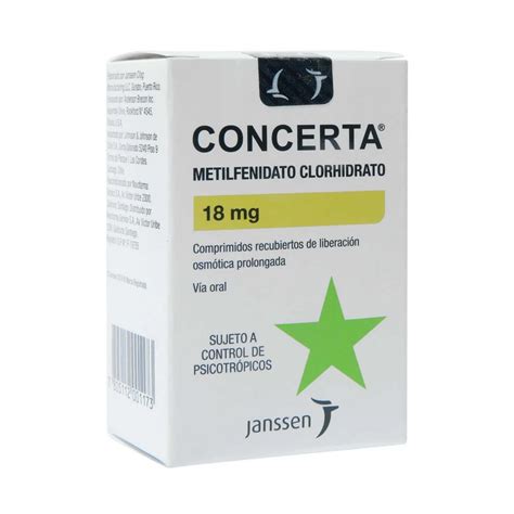 CONCERTA 18MG X30 COMPRIMIDOS SANUZ