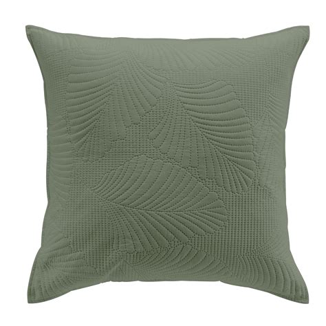 Housse de coussin 60 cm Palombine Vert kaki Déco textile Eminza