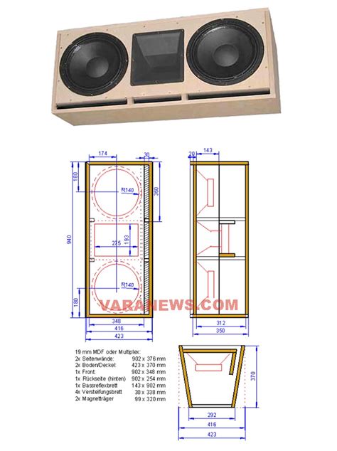 Ukuran Box Speaker Inch Subwoofer Double Homecare