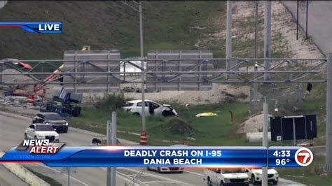 1 Killed In Crash On I 95 In Dania Beach Sb Lanes Reopen Near Griffin