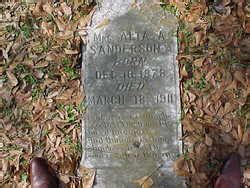 Alta Amanda Wright Sanderson Memorial Find A Grave