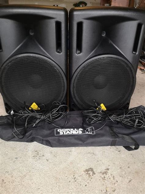 Behringer 1000W 2 Way PA Speakers with Stands | in Sunderland, Tyne and ...