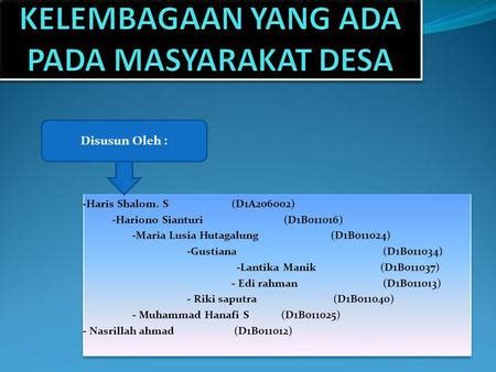 Peran Lembaga Kemasyarakatan Desa Lkd Dalam Upaya Pencegahan Stunting