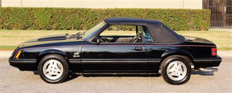 Ford Mustang Convertible 1983 Black For Sale 1fabp27f8df213636