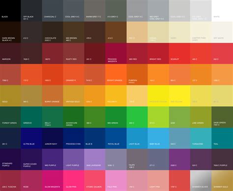 Fa Color Chart Friendly Arctic Printing