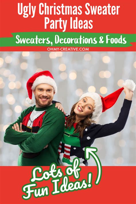 Ugly Christmas Sweater Party: Sweaters, Decorations & Foods - Oh My ...