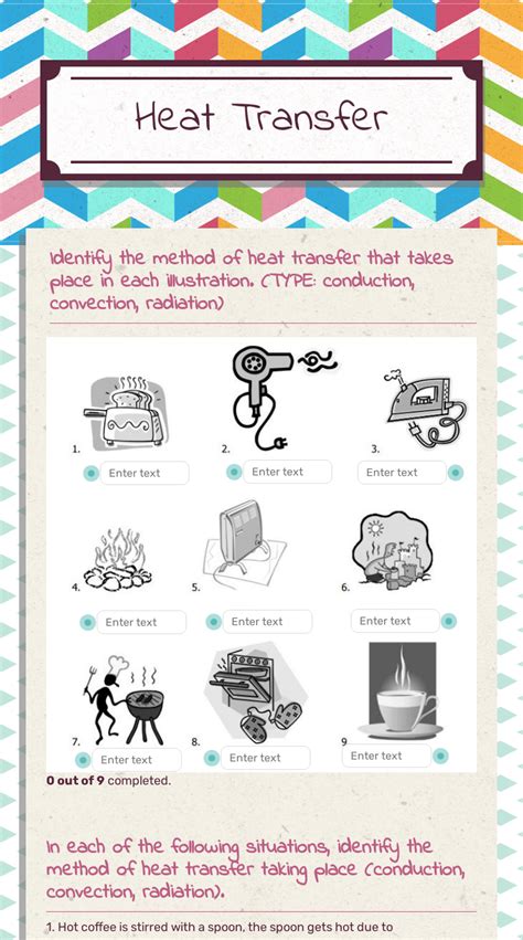 Heat Transfer Interactive Worksheet By Amanda Chevalier Wizerme