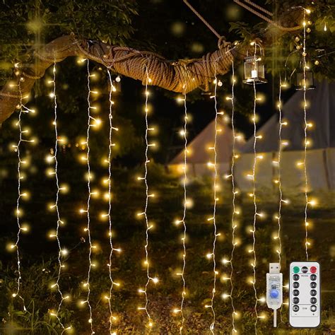 Amazon Suddus Curtain Lights For Bedroom Led Hanging String