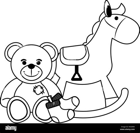 Toys Clipart Black And White