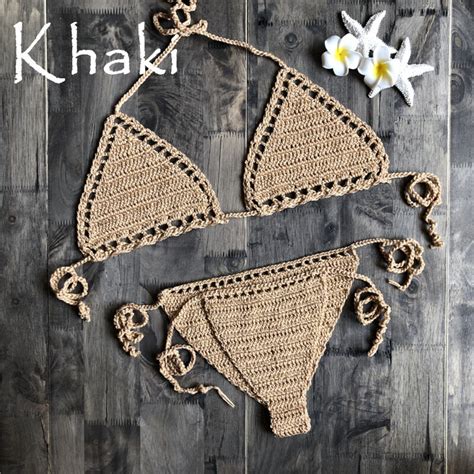 Women S Sexy Micro Bikini Crochet Cotton Thong G String Lingerie