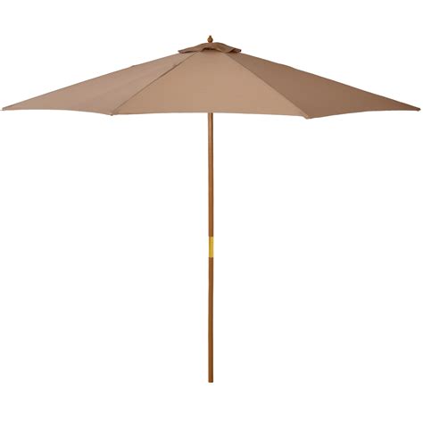 Outsunny Houten Parasol Cm Houten Parasol Tuinparasol Balkonparasol