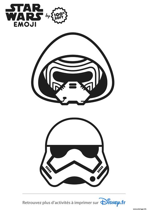 Coloriage Star Wars Stormtrooper Emoji Dessin Star Wars à imprimer