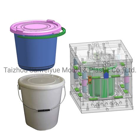 Plastic Paint Bucket Mold Resin Pail Moulding Grease Oil Container