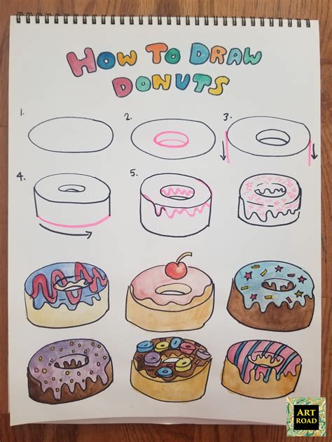 drawing of donuts 6