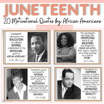 Juneteenth Motivational Quotes Bulletin Board Display Juneteenth Activities