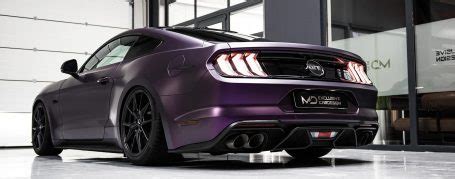 Ford Mustang Vi Gt Fastback Wrapping In Kpmf Matt Purple Black