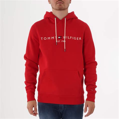 Tommy Hilfiger Tommy Logo Hoodie Red Haute Mw0mw10752