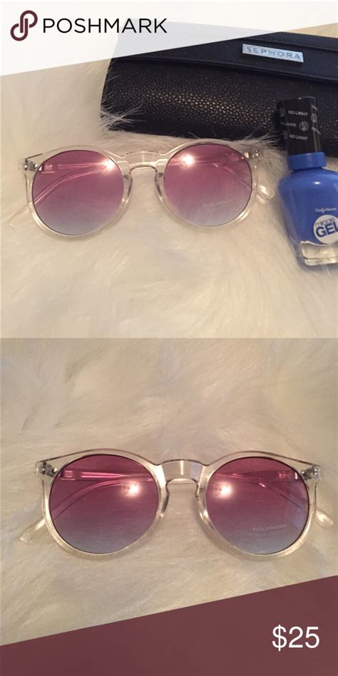 Round Summer Sunnies Sunglasses In Purple Ombre Effect See Previous