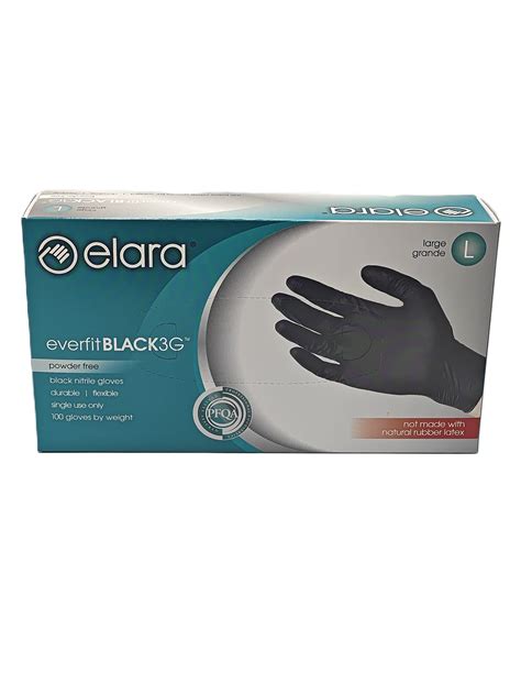 28127 Black Nitrile Gloves Large 32 Mil Johnnies Restaurant And