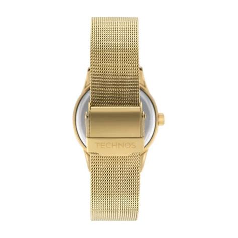 Rel Gio Dourado Feminino Technos Mus X Dourado