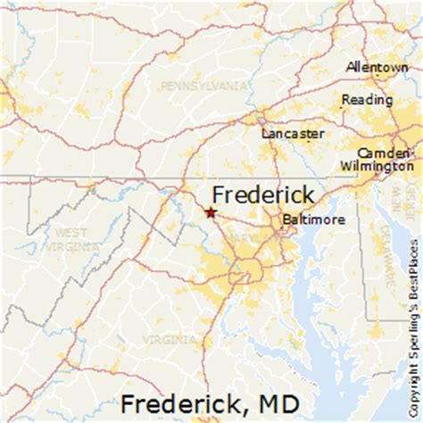 Frederick Maryland Map