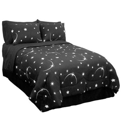 Veratex Stellar Moon And Star Glow In The Dark Queen Comforter Set