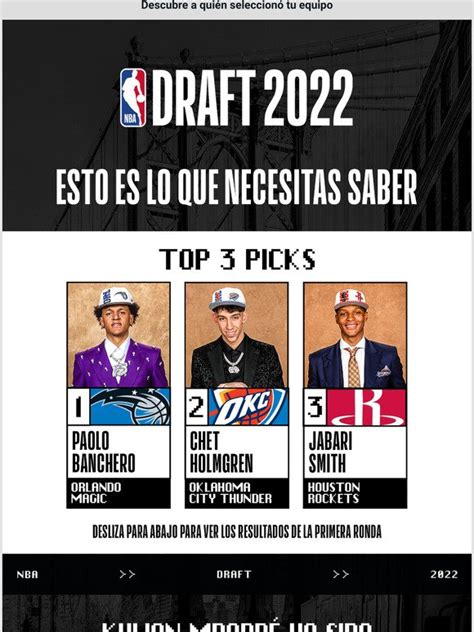 Nba League Pass Es Nba Draft 2022 Lo Que Necesita Saber Sobre La